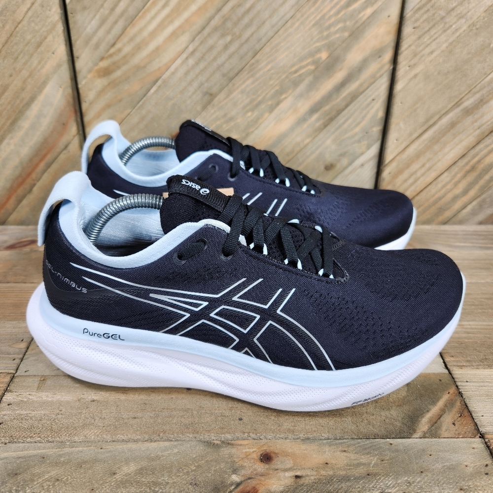Asics Women's Black and White Running Shoes
